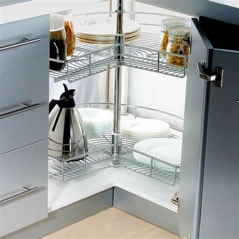 Kitchen cabinet lazy susan alternatives. Stainless Steel Lazy Susan For Corner Cabinet Storage ...