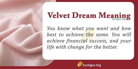 What Does Velvet Mean In Your Dream Interpretation And Symbolism