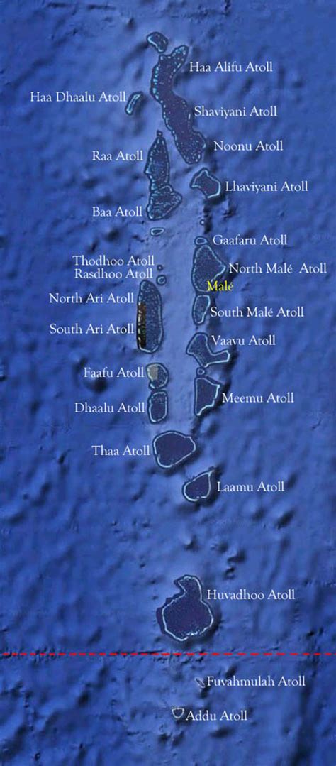 Maldives Map Islands Atolls Aqua Firma Travel Guides