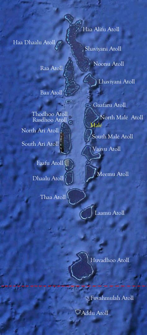 Maldives Map Islands And Atolls Aqua Firma Travel Guides