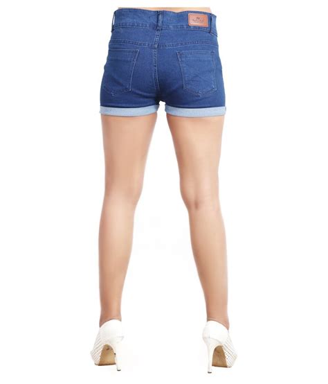 Buy Gods Club Denim Hot Pants Blue Online At Best Prices In India
