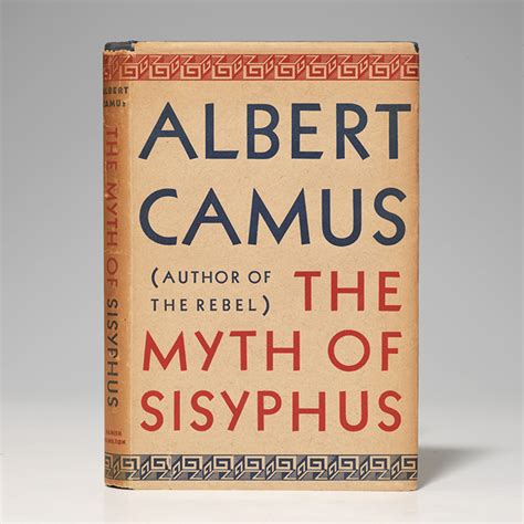 Myth Of Sisyphus First Edition Albert Camus Bauman Rare Books