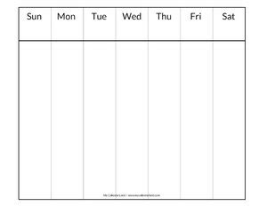 We provide you free weekly printable calendar service where you customize your calendar for any week of 2021, 2022 or any year. Blank Calendar Printable - My Calendar Land