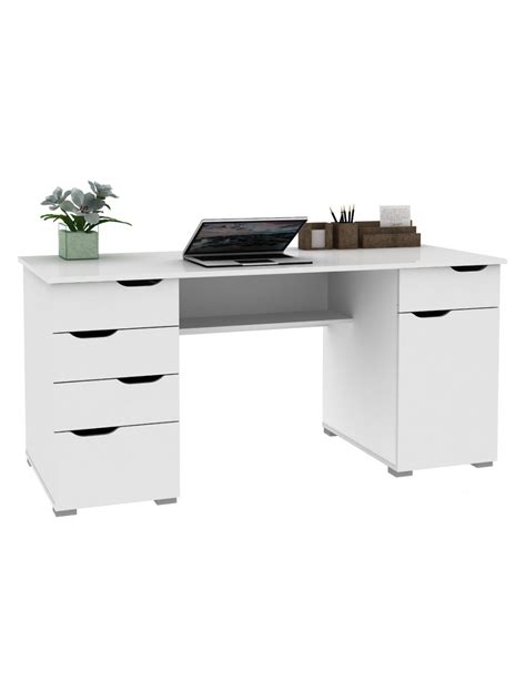 Find office furniture executive desk. Home Office Desks - Alphason Kentucky Desk AW1374WHT | 121 ...