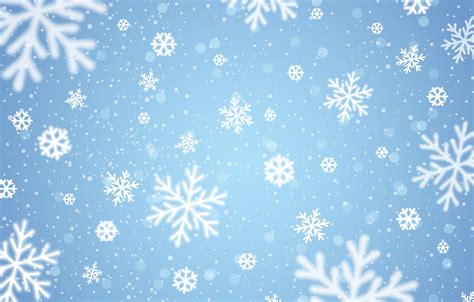 Winter Wonderland Snowflake Background