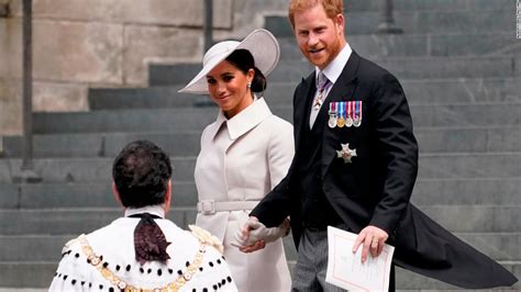 Meghan Duchess Of Sussex Arrives At Jubilee Service In A Chic White