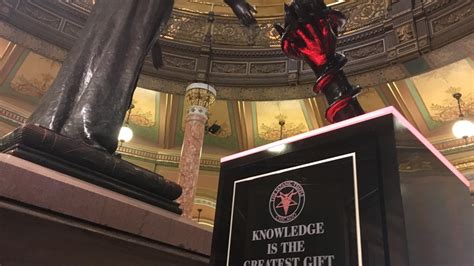 Satanic Temple Statue Stands At Illinois Capitol Wrsp