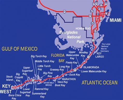 Map Of Florida Keys Top Florida Keys Map For Key Largo To Key West