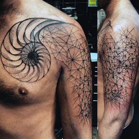 Maybe you would like to learn more about one of these? 60 Fibonacci Tattoo Designs For Men - Spiral Ink Ideas