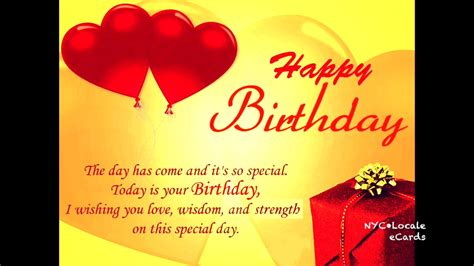 I wish you handsome and successful with the new age. Happy Birthday to a Husband, and a Father! eCard - YouTube