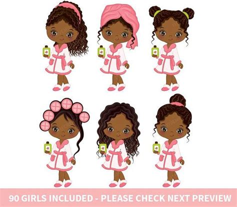 90 Little Spa Girls Clipart Vector Spa Spa Party Clipart Spa Clipart