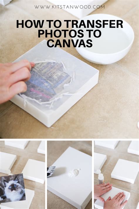 How To Transfer Photos To Canvas To Make A Vision Board Diy Projects