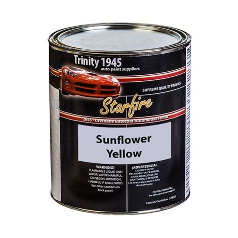 Urethane Basecoat Automotive Paint Sunflower Yellow 1 Gallon