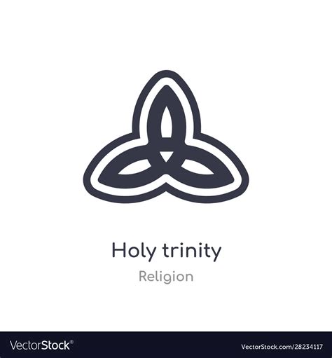 Holy Trinity Icon Isolated Trinity Icon From Vector Image