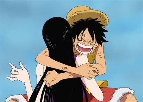 Imagen Luffy Abrazando A Hancockpng One Piece Wiki Fandom