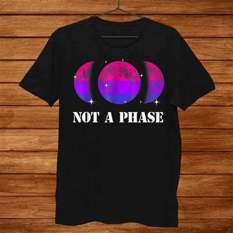 not a phase bisexual flag shirt lgbt gay pride moon shirt teeuni
