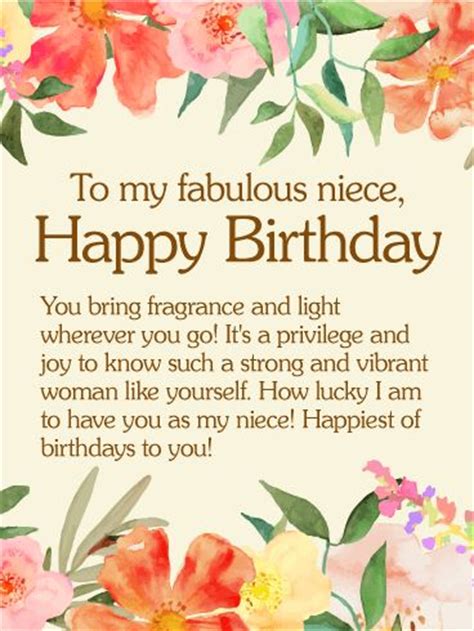 Our team designs unique items you can't find anywhere else. To my Fabulous Niece - Happy Birthday Wishes Card: To ...