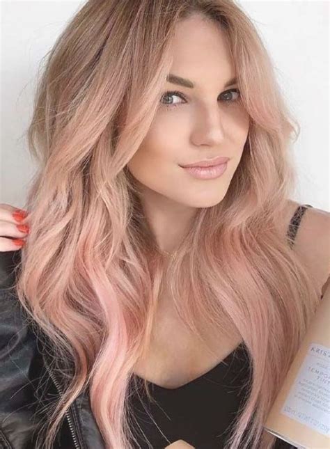 cute rose gold hair color ideas for 2024