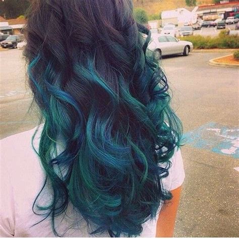 Turquoise Balayage Hair