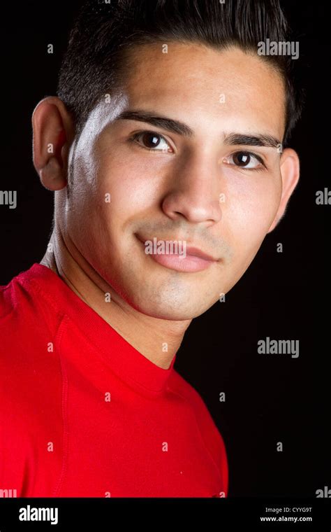 Smiling Hispanic Man Portrait Headshot Stock Photo Alamy
