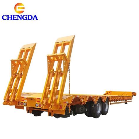 China 100 Ton Lowboy Trailer Manufacturers And Factory Price Sinotruck