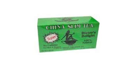 China Slim Tea Super Slim Dieters Delight All Natural 18 Tea Bags
