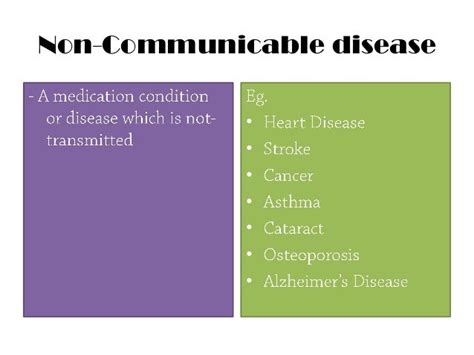 Communicable And Non Communicable Disease