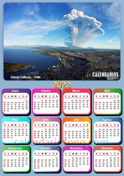 Calendarios De Chile 2022