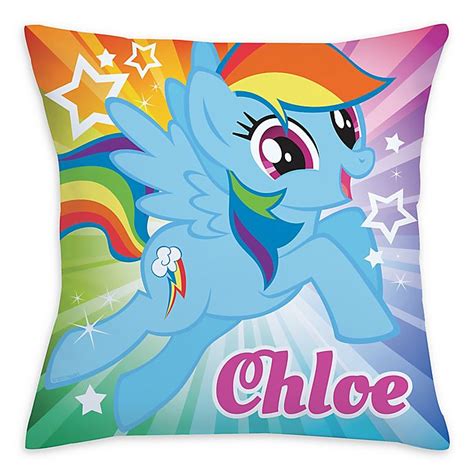 My Little Pony Rainbow Dash Square Throw Pillow In Blue Bed Bath