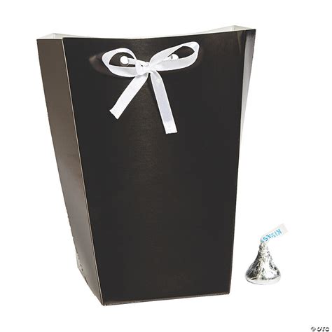 Large Black Favor Boxes With Ribbon Oriental Trading