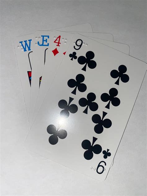 Braille Playinggame Cards Etsy