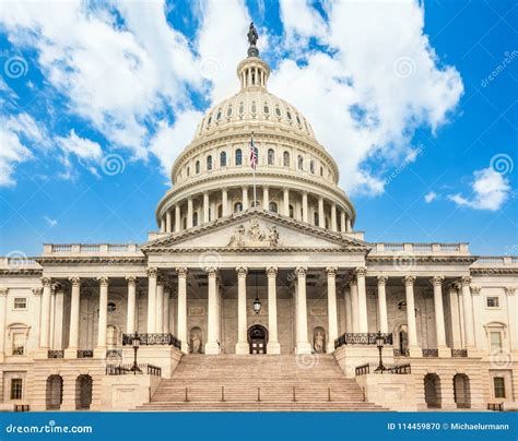 United States Capitol Building In Washington Dc East Facade Of The