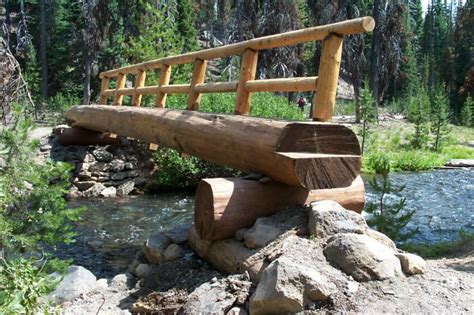 Usfs Trail Crew Builds A Log Bridge Over Fall Creek At Green Lakes