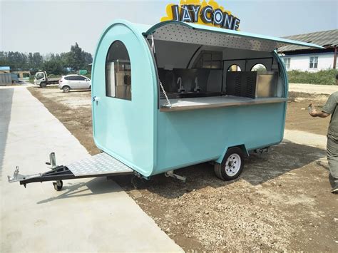 New Type Street Mobile Food Cart Coffee Vending Trailer Food Carts