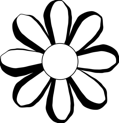 Small Flower Black And White Clipart ClipArt Best ClipArt Best