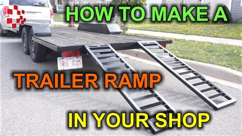 How To Build A Diy Trailer Ramp For Under 50 Bucks Youtube