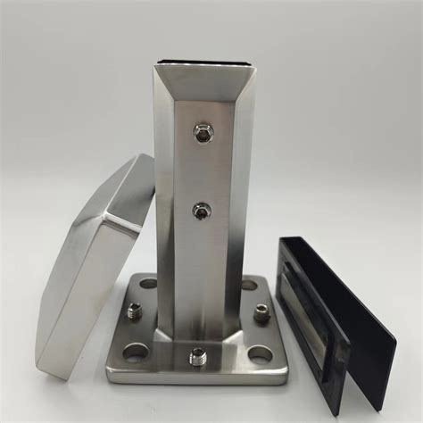 Brushed Stainless Glass Railing Spigot Stainless Steel Duplex 2205
