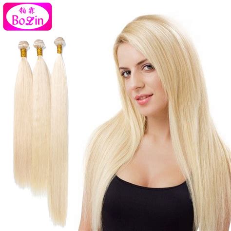 Cheap Fast Shipping 8A 613 Blonde Human Hair Weaves Straight Hair