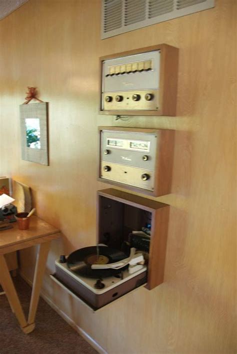Wall Mounted Mid Century Stereo And Record Player Mid Century Decor