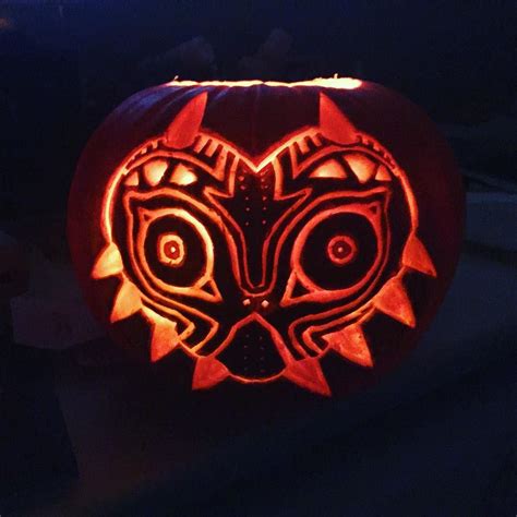 Majoras Mask Pumpkin Zelda Pumpkin Creative Halloween Pumpkin Ideas