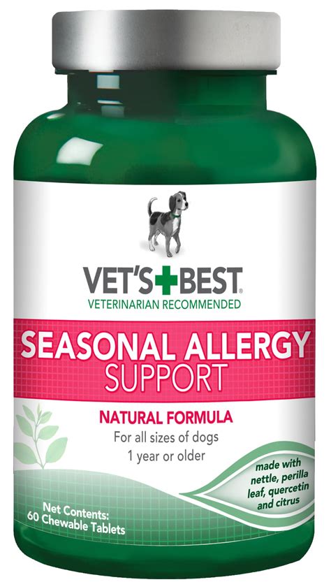 Vets Best Seasonal Allergy Relief Dog Allergy Supplement Relief