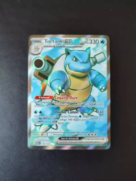 CARTE POKÉMON TORTANK EX Full Art 184 165 Écarlate Et Violet EV3 5 151