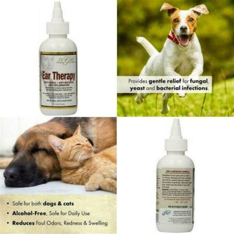 Natural Therapy Drops Infection Medicine For Pet Dog Ear Mite Treatment