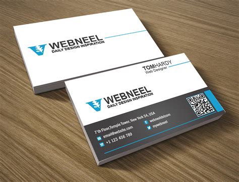 Think outside the rectangle with square business cards. Simple business card template 11 - Freedownload Printing Business Card Templates