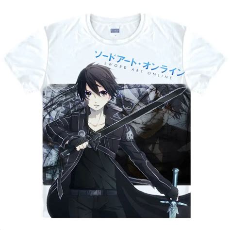 Sword Art Online Sao T Shirt Asuna Shirt Mans Summer T Shirts Anime