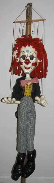 98 Pelham Puppets Store Display Clown Marionette