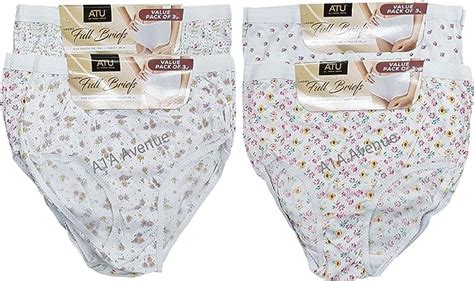 A1a Avenue 6 Pack Ladies Briefs Maxi 100 Cotton Full Comfort Fit Underwear Sizes 12 30 Xos