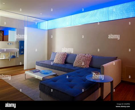 Open Plan Living Room In Odyssey House Carmel California Usa Stock