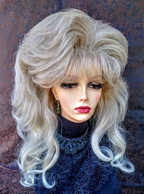 Drag Cabaret Wig W Standard Cap S Big Hair Rhonda Shear Homage Design Mixed