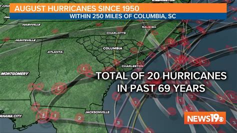 A History Of Damaging August Hurricanes In South Carolina Wltx